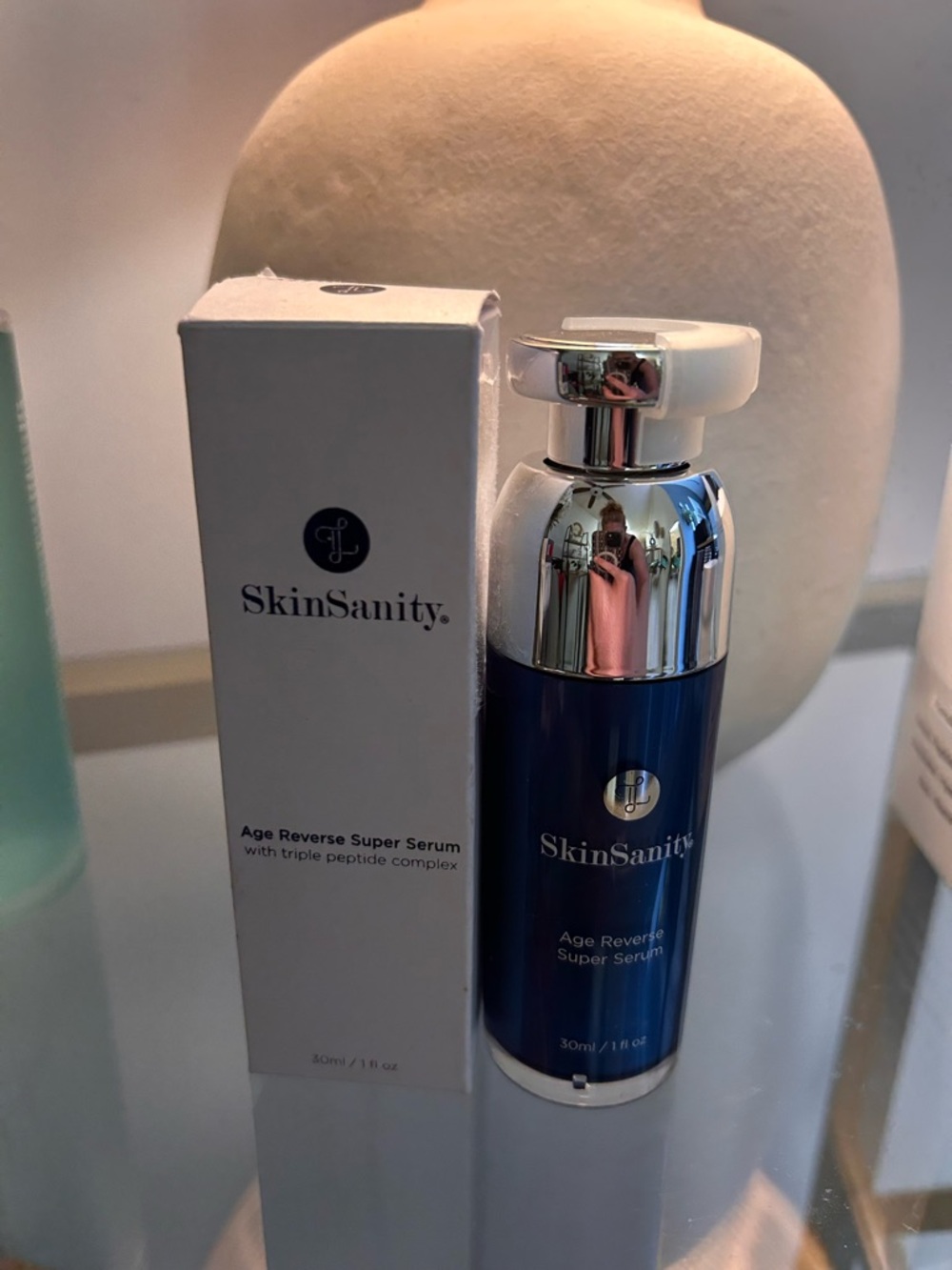 SkinSanity Age Reverse Super Serum Triple Peptide Complex 30ml NEW IN BOX